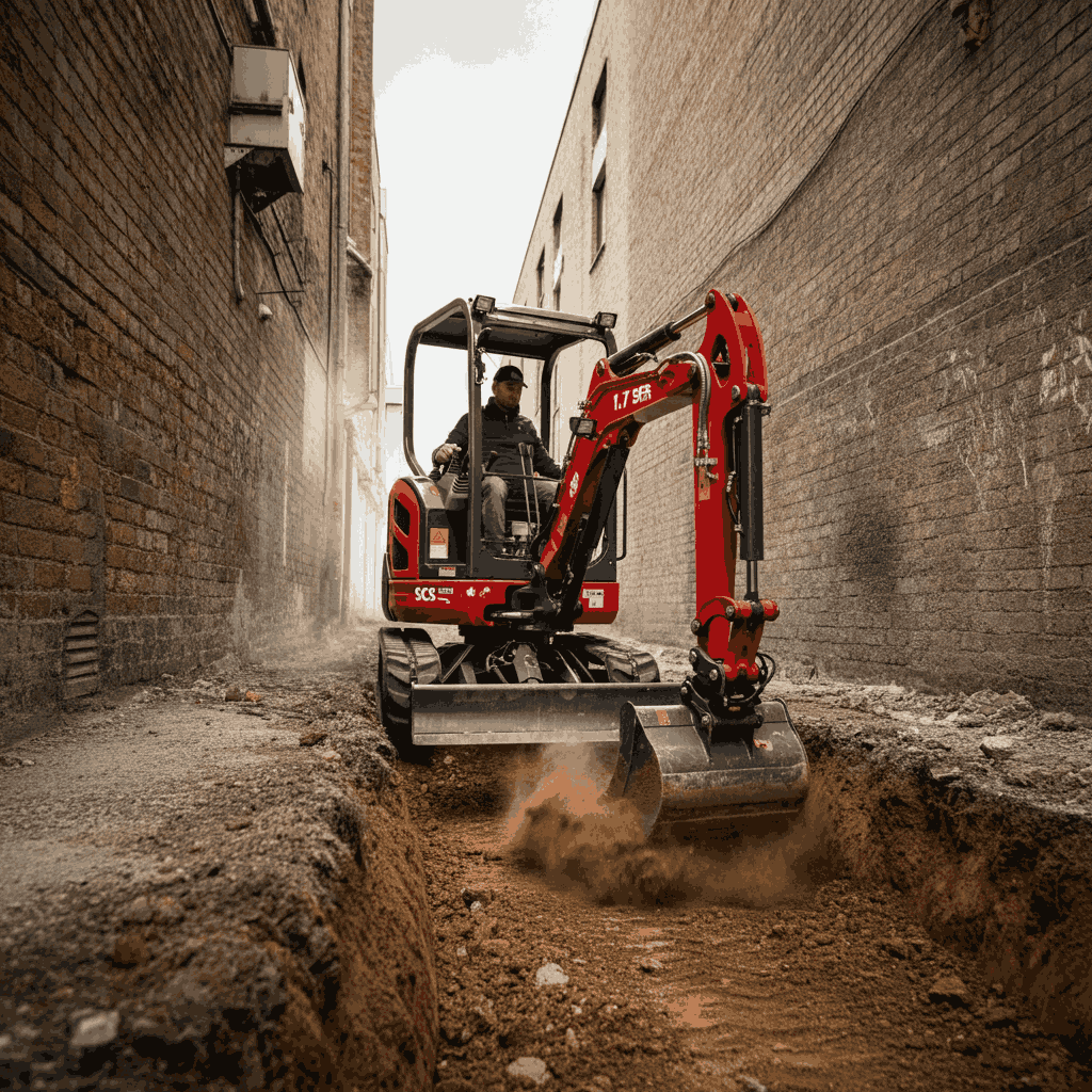 1.7-tonne mini excavator SCS